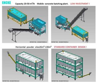 Mobile Concrete Batching Plant Volumetric Batching Plant Portable On site Fast Moving