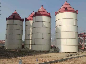 Bolted Type Batching Plant Cement Silo 150 Ton  With Dust Collector And Level Indicator