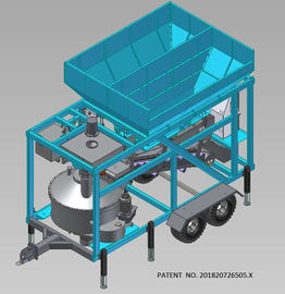Small Mobile Batch Mix Plant Batching Equipment For Concrete 30m³/H Fast moving on site